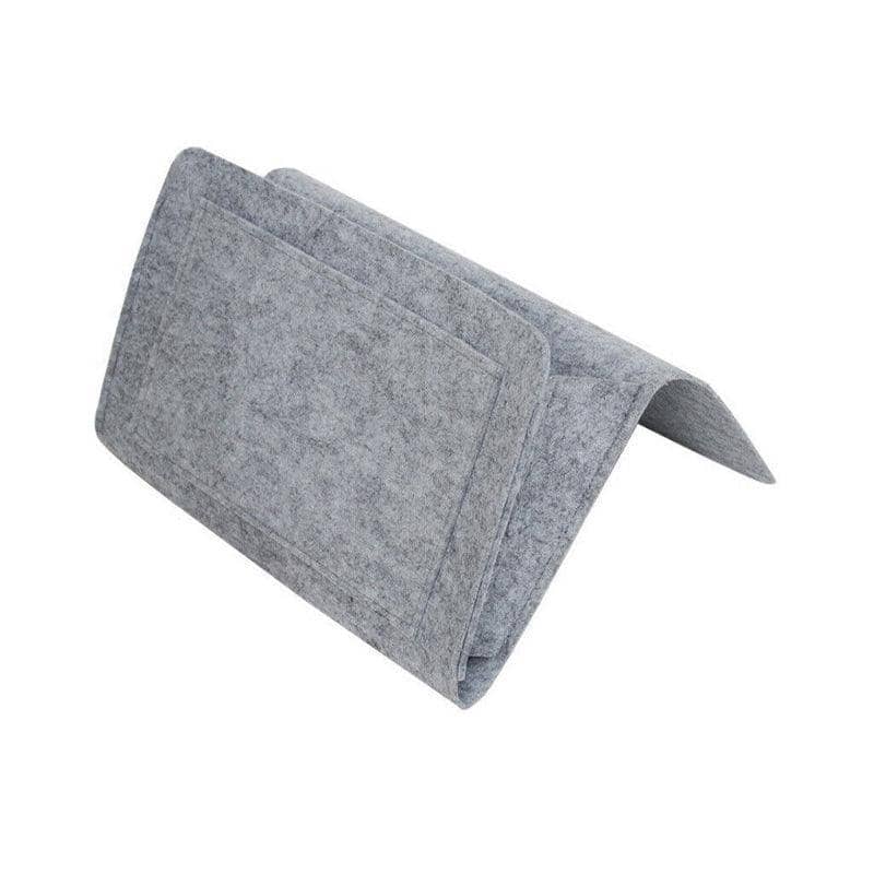 Felt Bedside Storage Caddy, Hanging Organiser Pocket - Grey