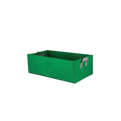 Felt Rectangular Planting Bags for Vegetables - Dark Green, 40 x 30 x 20 cm, Pack of 8