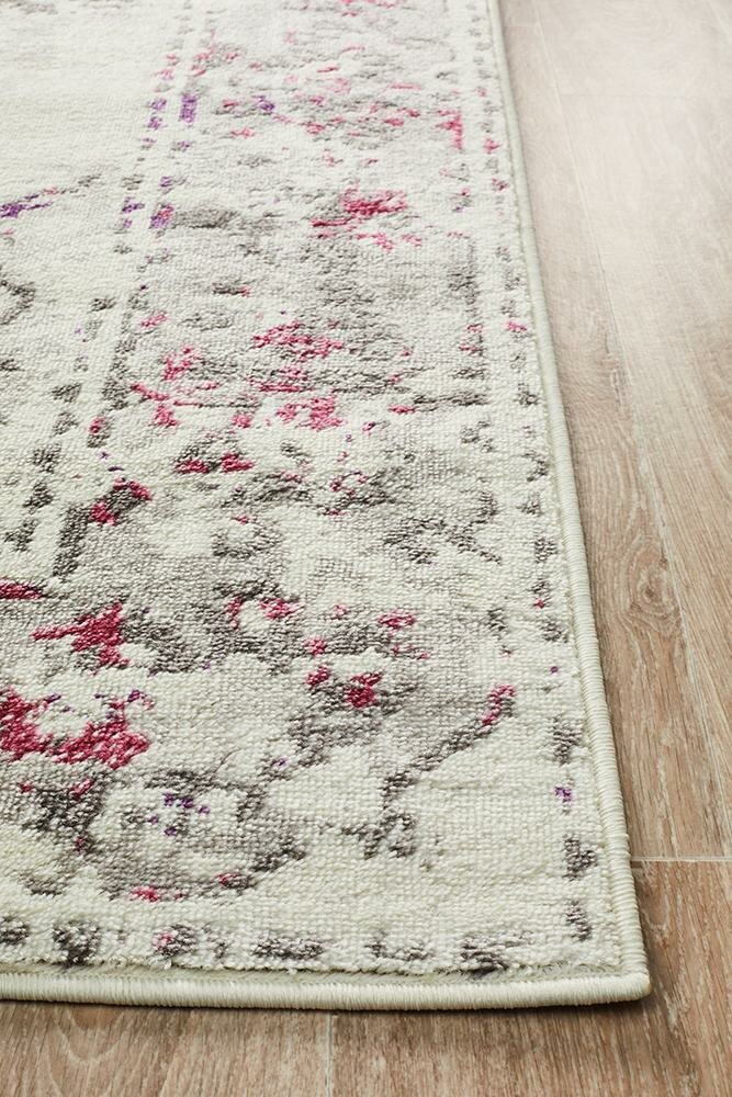 Rug Culture Metro medium pink rug 230x160cm - polypropylene power loomed with 9mm pile - MET602PNK230X160