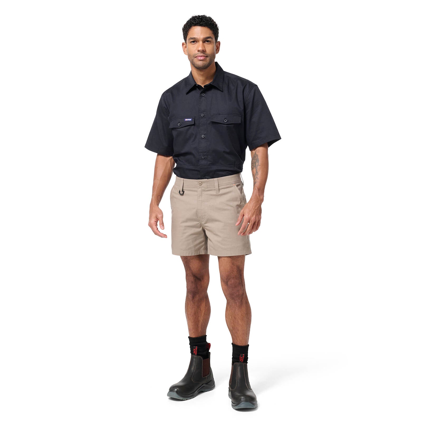 Citeco Khaki Short Shorts - Stretch Ripstop 235gsm, Size 97R
