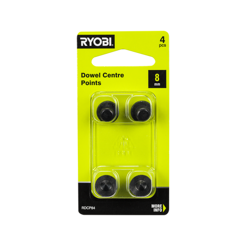 Ryobi 8mm Dowel Centre Points, 4 Pack