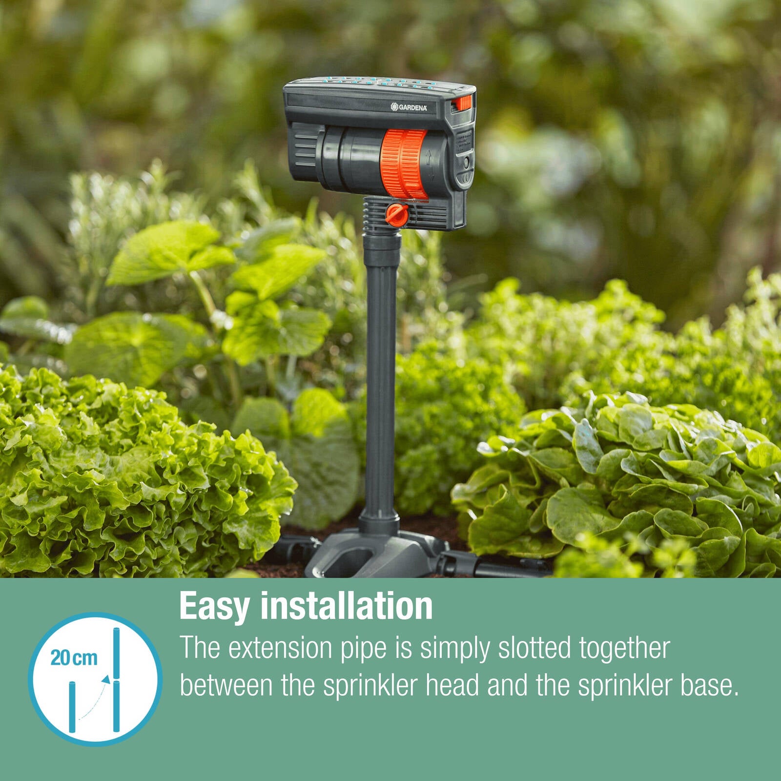 GARDENA Micro Irrigation Sprinkler Extension Pipe - 2 Pack