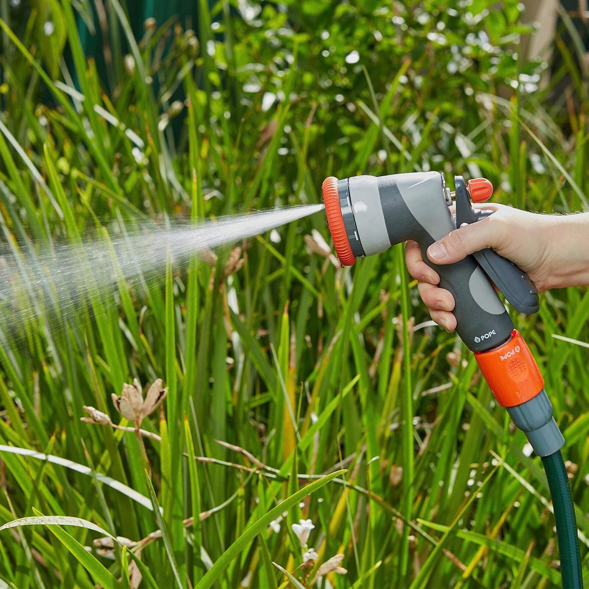 Pope Thumper Hand Spray 130mm Metal and Plastic 7 Watering Patterns