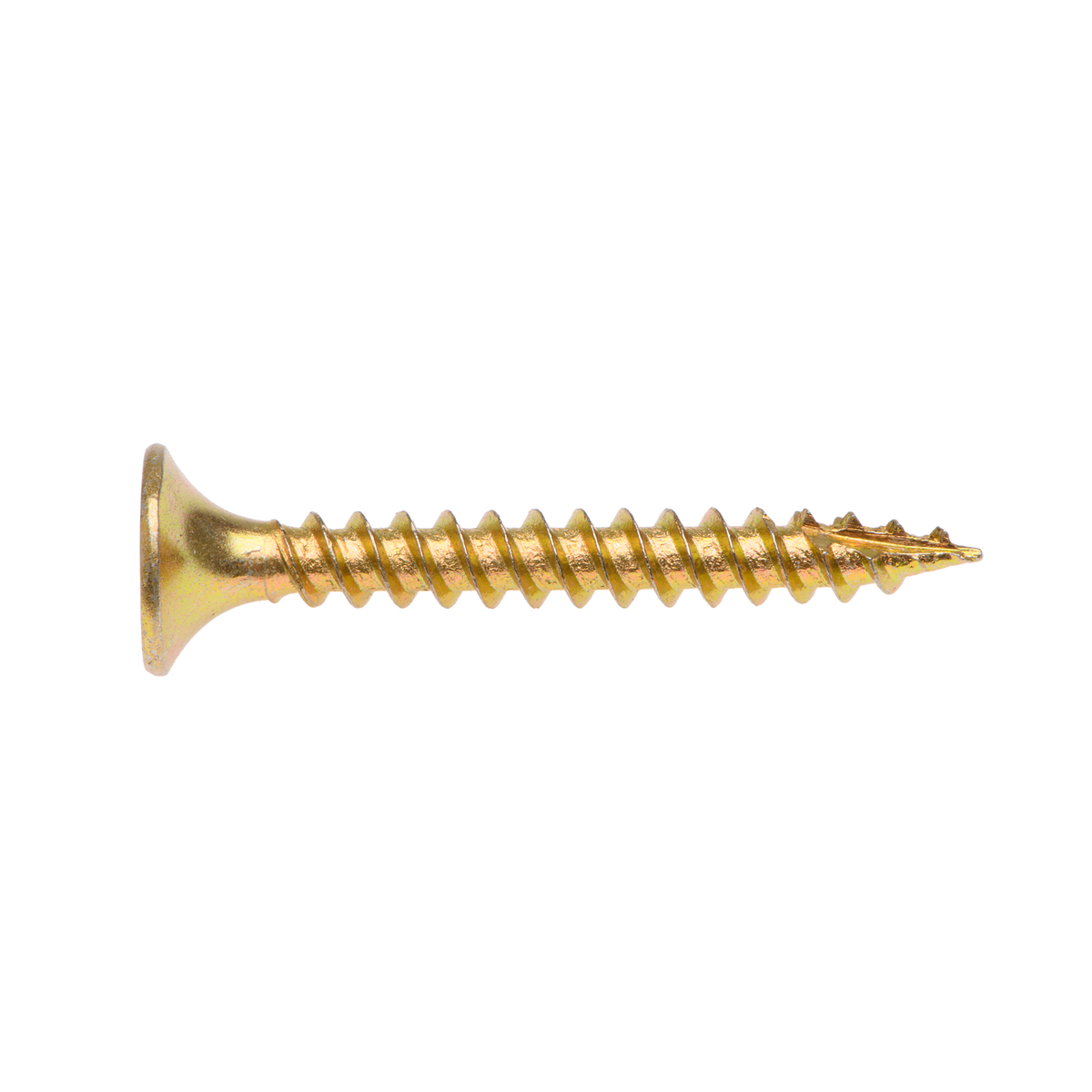 Buildex 6G x 30mm Gold Passivated Bugle Head Plasterboard Screws, 100 Pack
