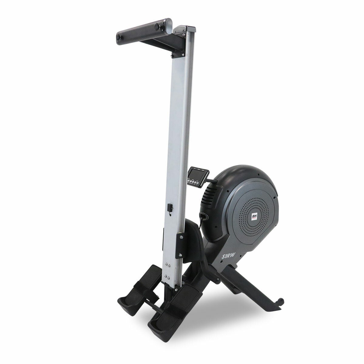 BH Fitness Rowing Machine - 16 Resistance Levels, Foldaway Design, Black and Stainless Steel - S1RW