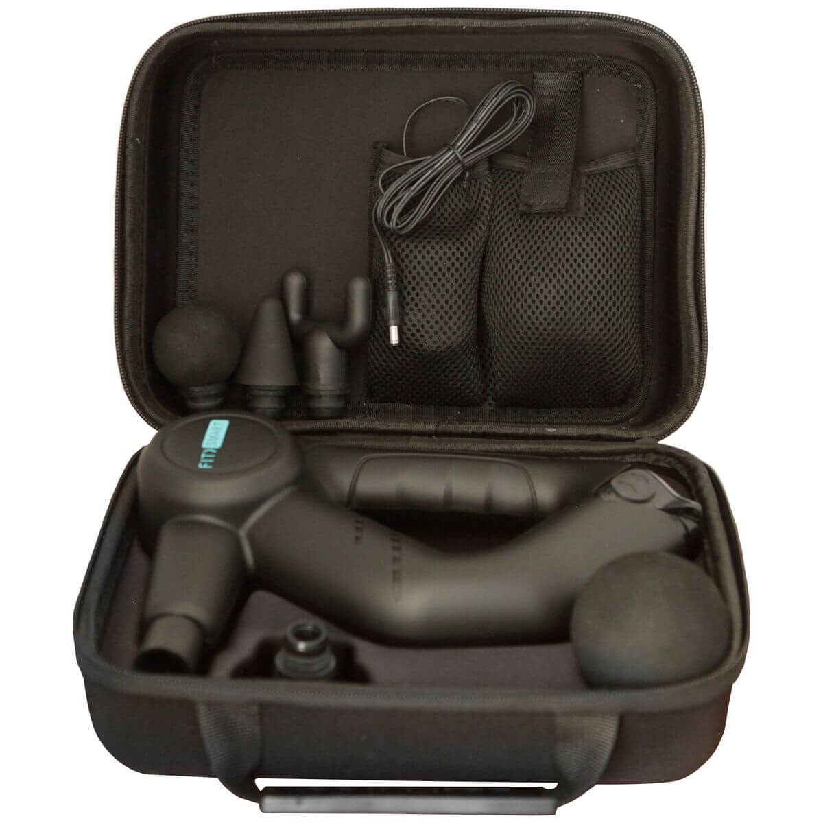 Fitsmart Pro Massage Therapy Device - Deep Tissue Vibration, Three Speed Levels, Five Massage Heads - 10002662
