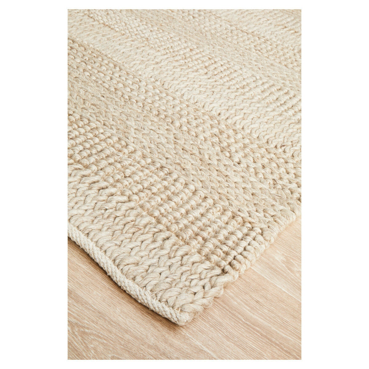 Rug Culture Skandi medium grey rug 225x155cm - 70% viscose and 30% wool blend - SKAN314GRY225X155