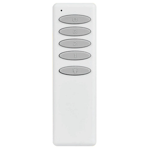 Brilliant Slimline AC Ceiling Fan Remote with Digital Pairing, White 22569/05