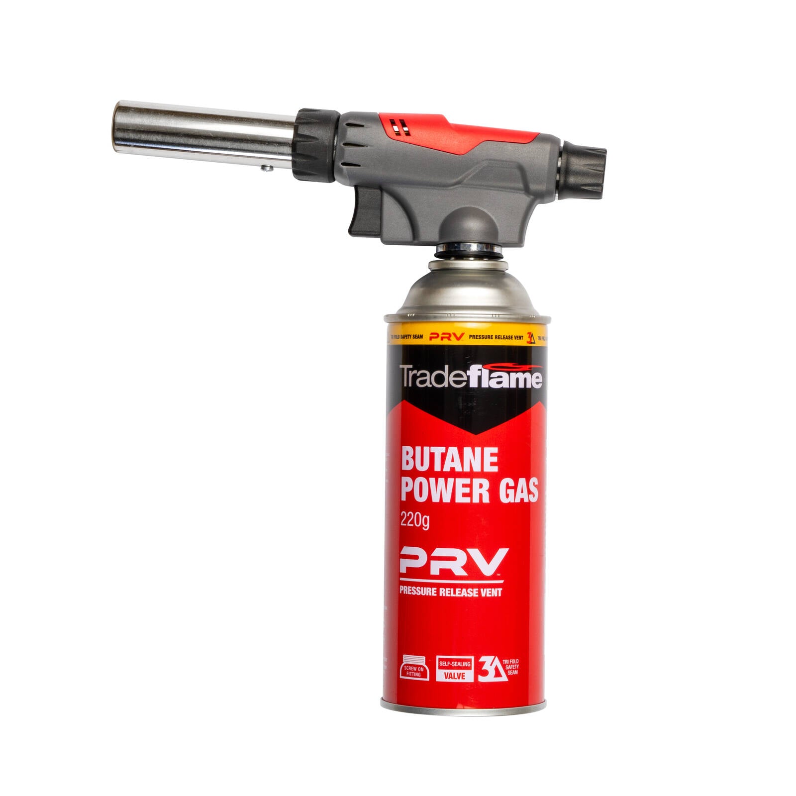 Tradeflame Adjustable Air Control Blow Torch with Screw On Butane Gas