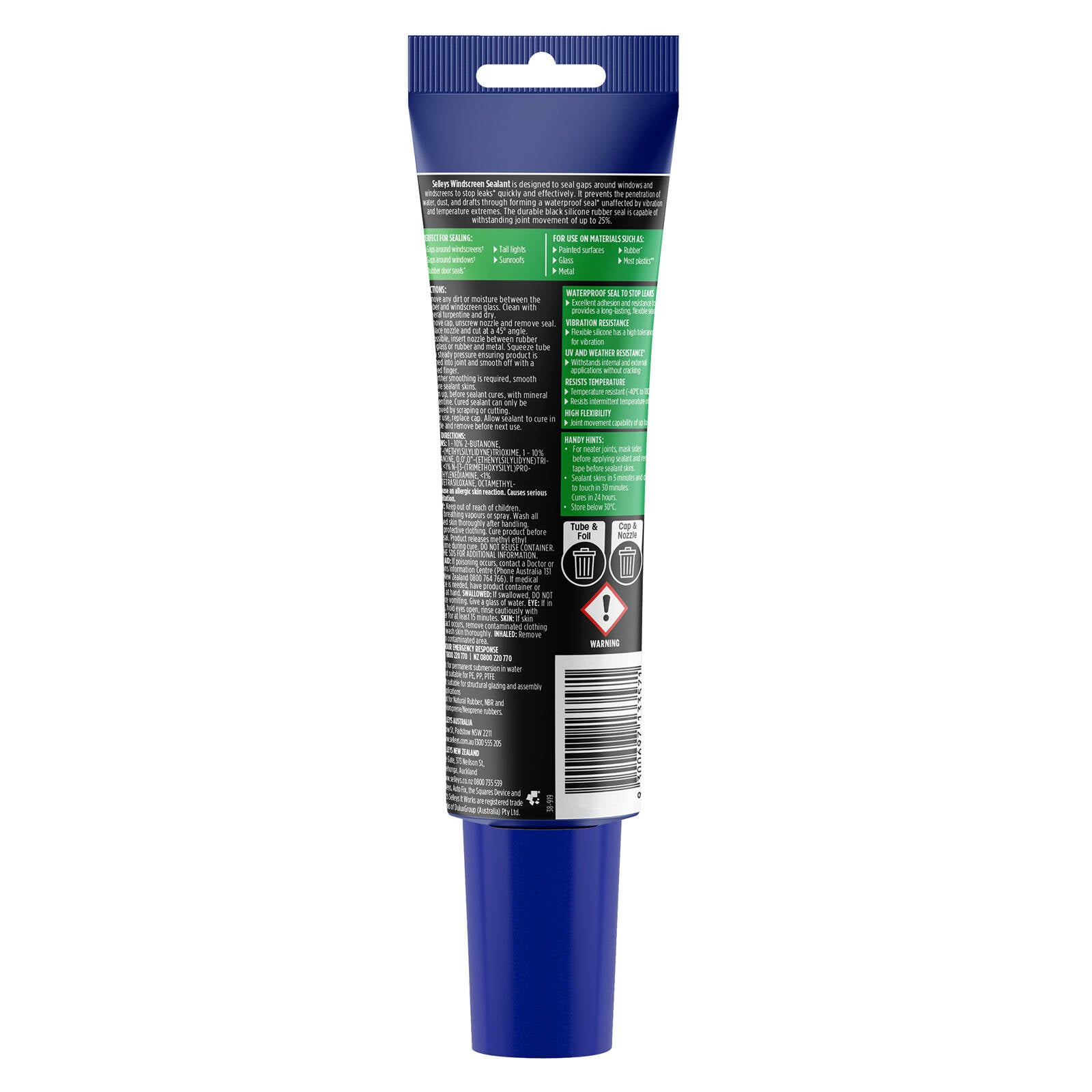 Selleys 100mL Autofix Windscreen Sealant Black