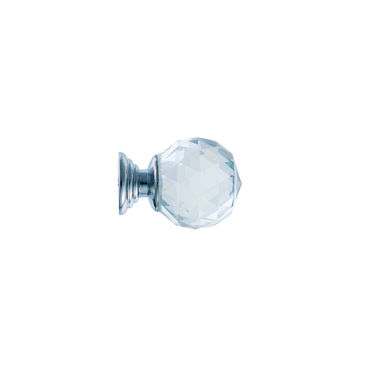 Taskmaster 25mm Crystal Steel Cabinet Knob 4 Pack