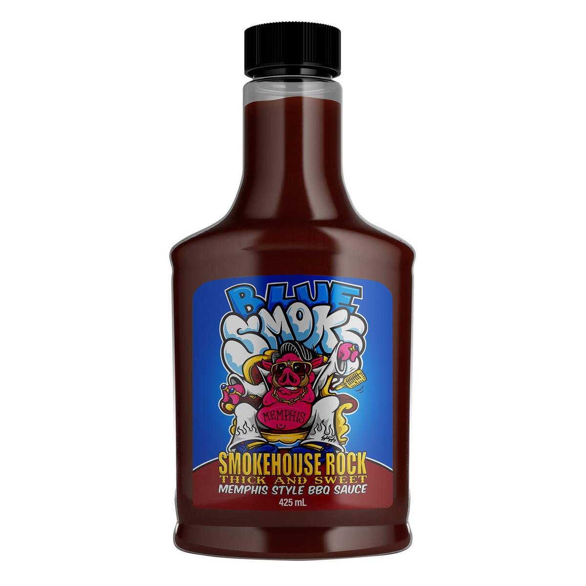Blue Smoke BBQ Sauce - 425ml - Gluten Free - Memphis Flavor - SuperSaverAU - view 1