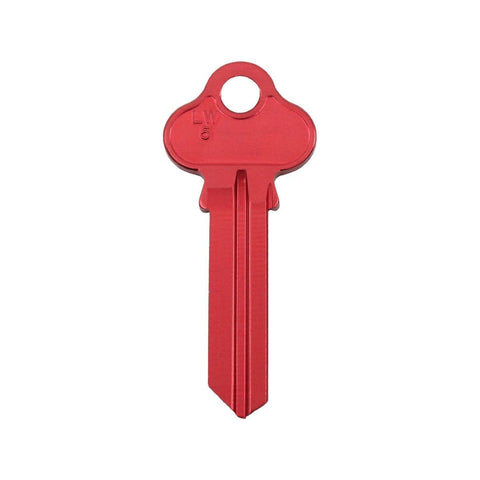 EHI LW5 Red Blank Key 55mm Aluminium Titanium Alloy