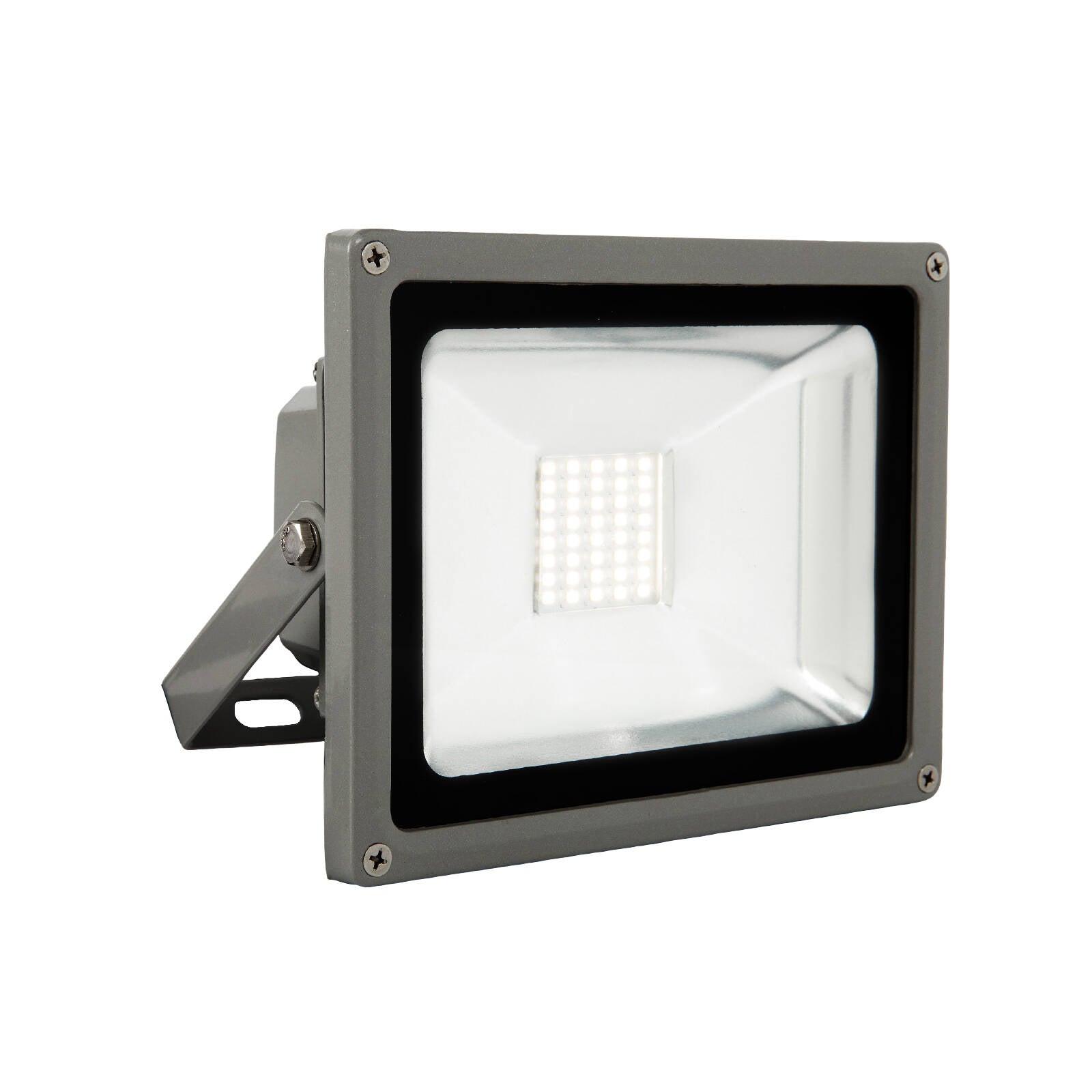 Brilliant Ranger III 20W LED Flood Light Weather-Resistant Outdoor Grey 20862/08