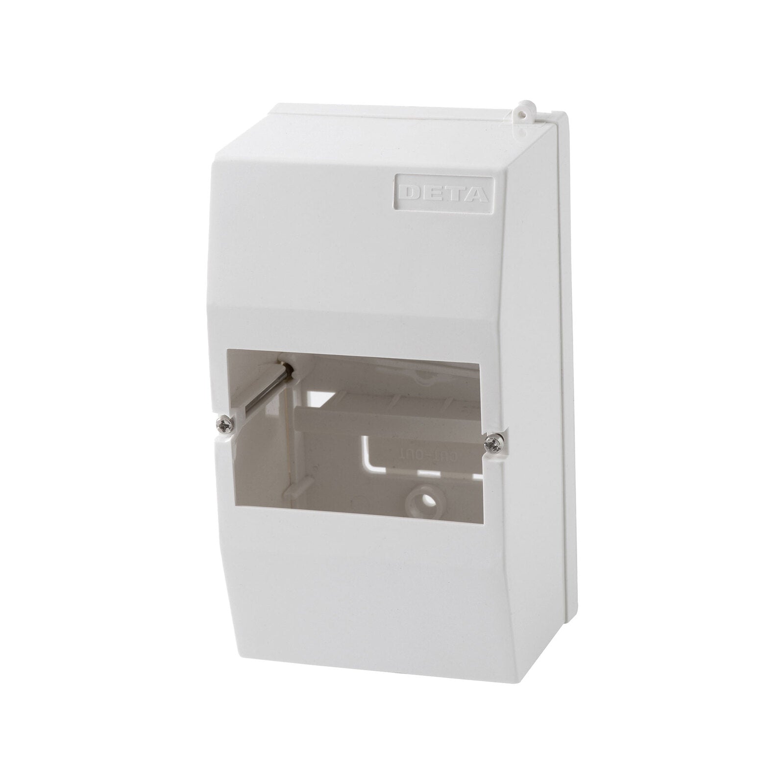 DETA 4 Module Enclosure, White Polycarbonate, 153mm x 88mm x 69mm, Indoor
