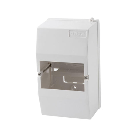 DETA 4 Module Enclosure, White Polycarbonate, 153mm x 88mm x 69mm, Indoor