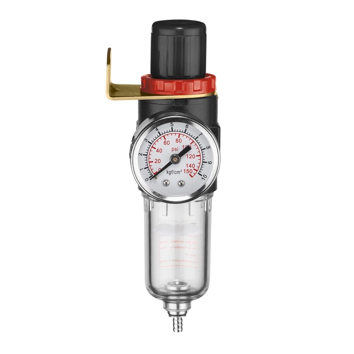 Ozito 1/4" BSP Mini Filter Compressor Regulator, Plastic and Metal