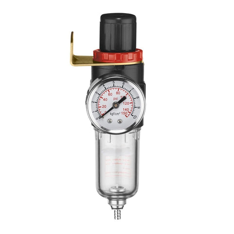 Ozito 1/4" BSP Mini Filter Compressor Regulator, Plastic and Metal