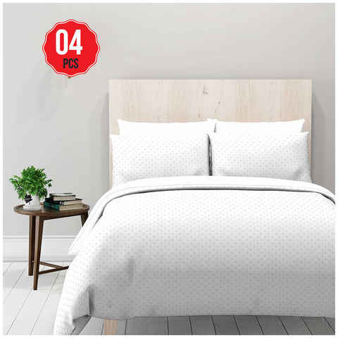 Natural Earth 300 Thread Count Organic Cotton Sheet King Set 4 Piece Eillue Geo - SuperSaverAU - view 1