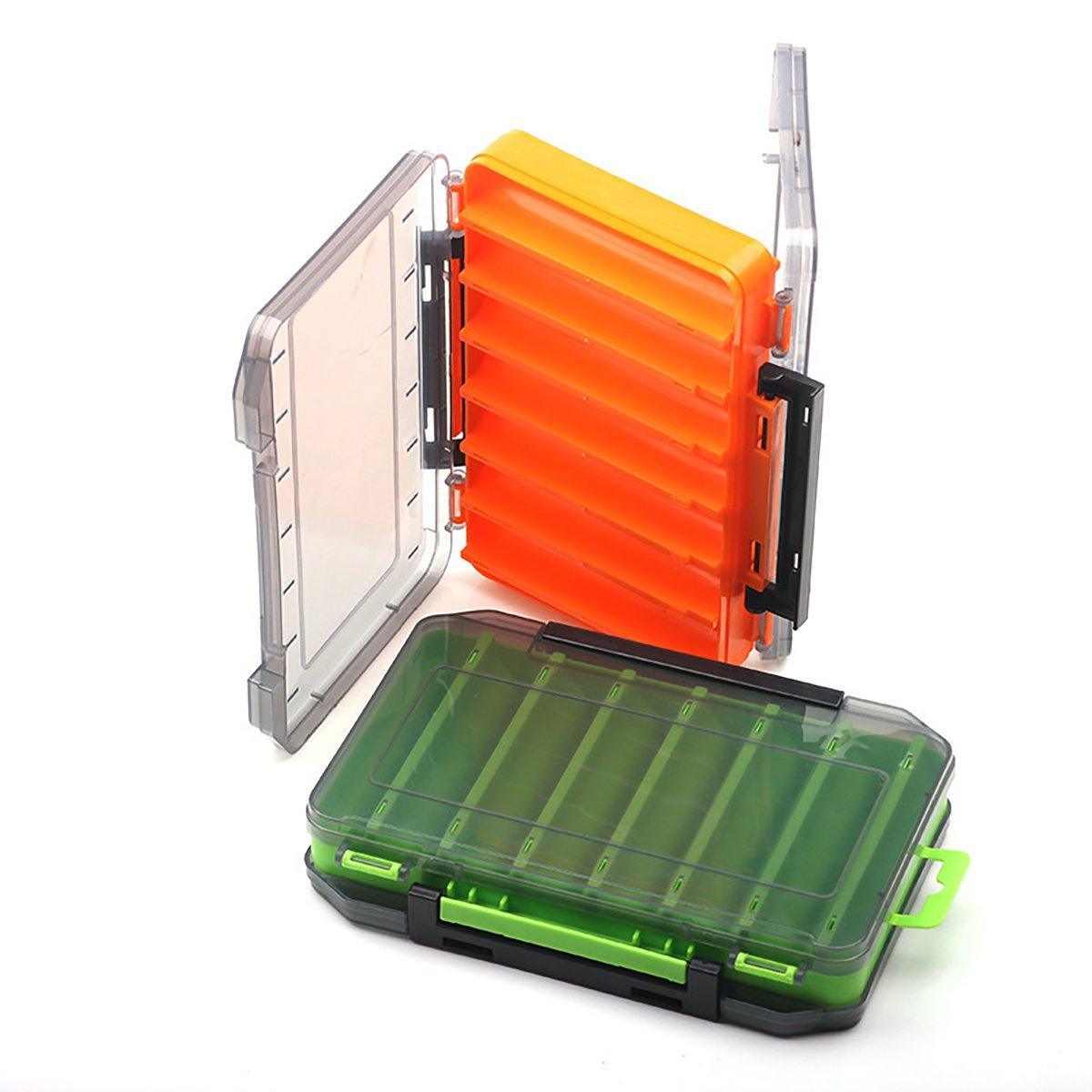 Fishing Tackle Box with 14 Compartments - Green, Small (13.8 x 10 cm) - view 11