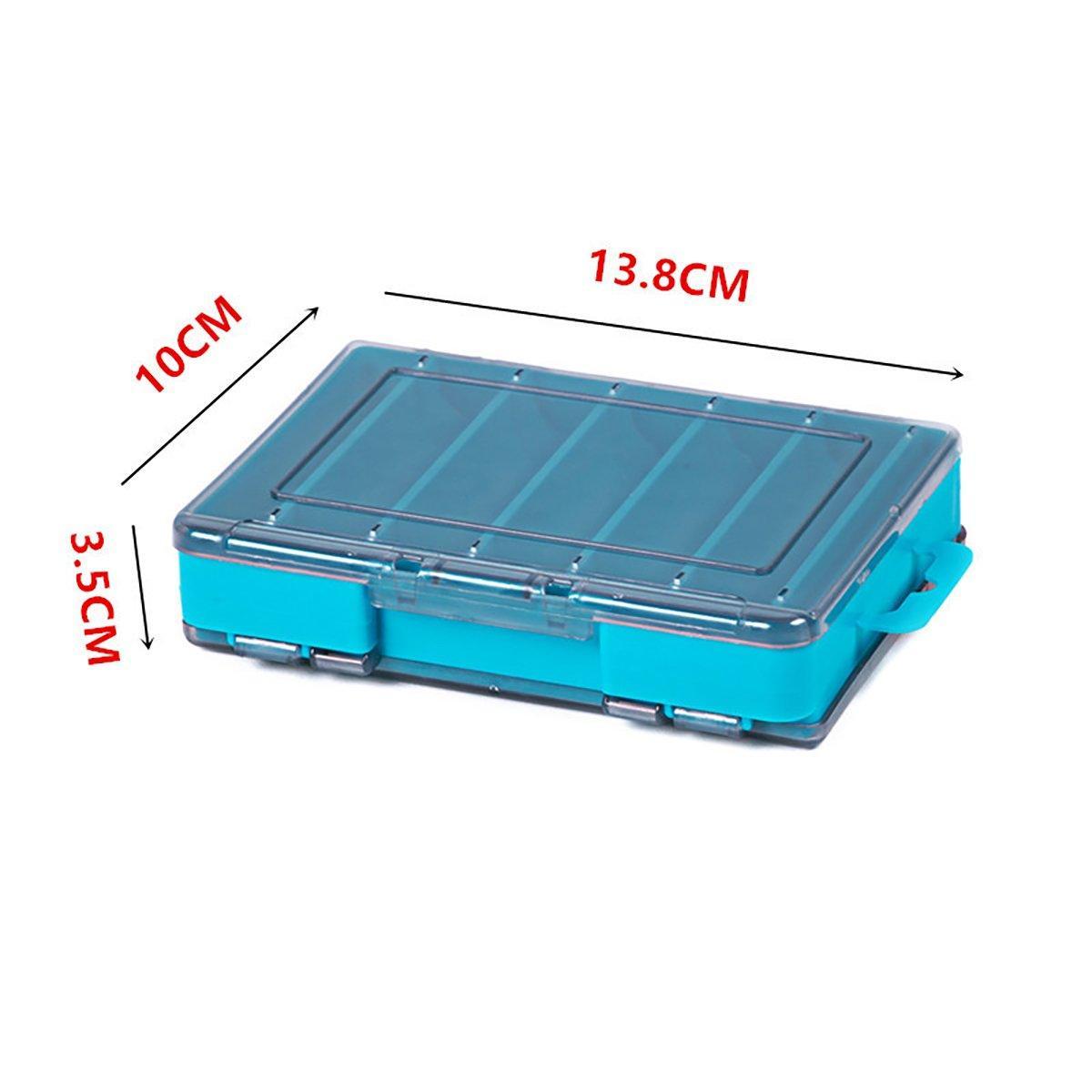 Fishing Tackle Box with 14 Compartments - Green, Small (13.8 x 10 cm) - view 12