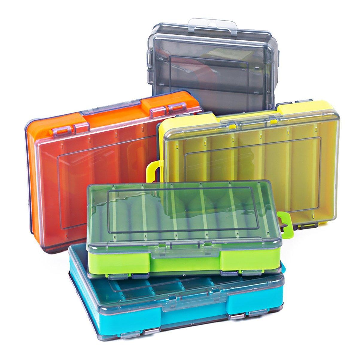 Fishing Tackle Box with 14 Compartments - Green, Small (13.8 x 10 cm) - view 13