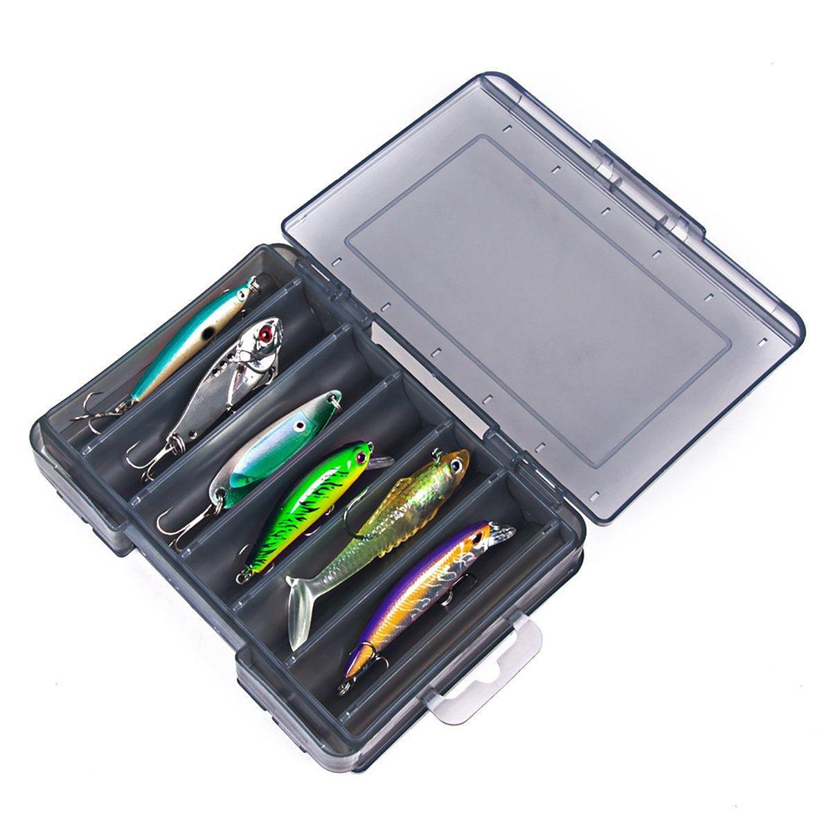 Fishing Tackle Box with 14 Compartments - Yellow, Small (13.8 x 10 cm) - view 8