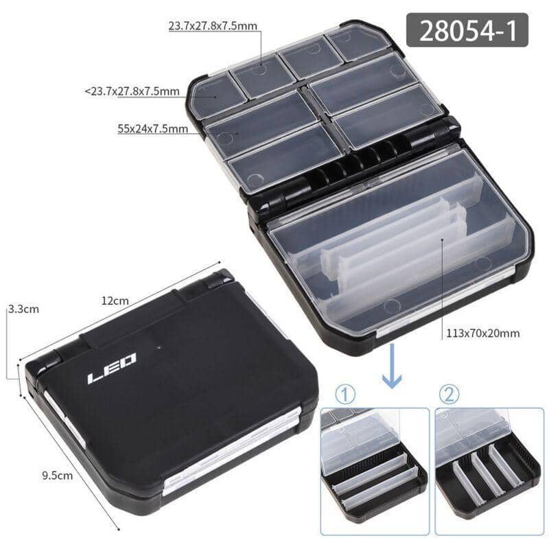 Fishing Tackle Box with Hand Rope - Large (12 x 9.5 x 3.5 cm) - view 5