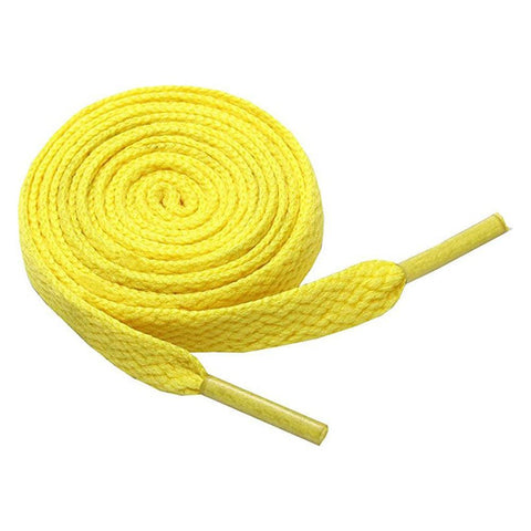 Flat Shoelaces 120cm for Sneakers and Shoes - Yellow