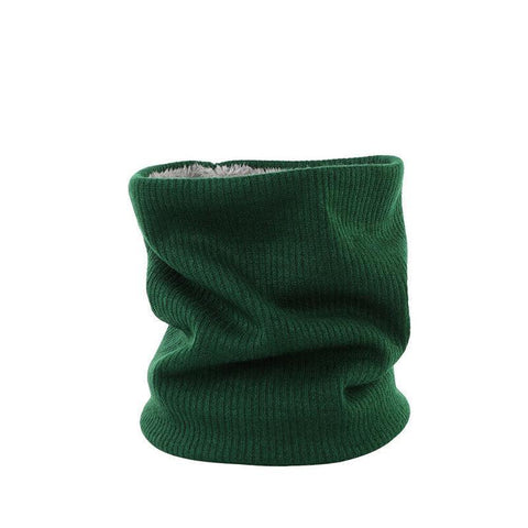 Fleece Neck Warmer, Double Layer, 25 x 22 x 2 cm - Green