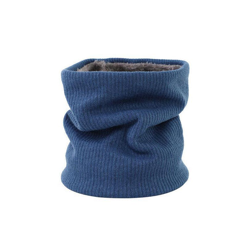 Fleece Neck Warmer, Double Layer, 25 x 22 x 2 cm - Navy