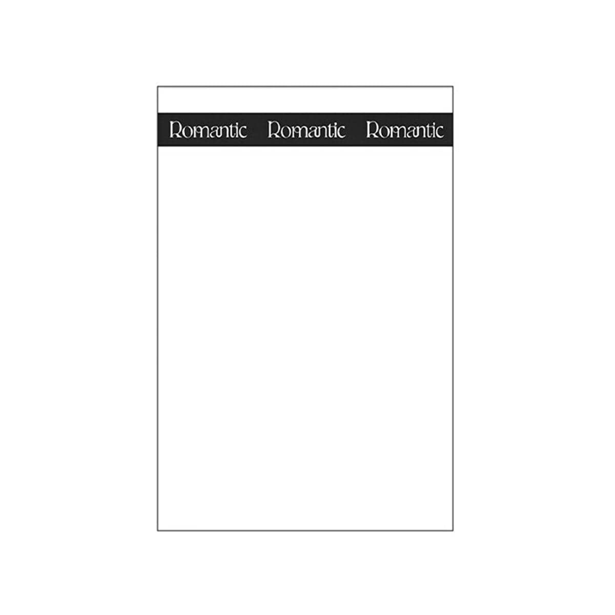 Flower Wrapping Paper, 100 Sheets - Black Romantic Band Print