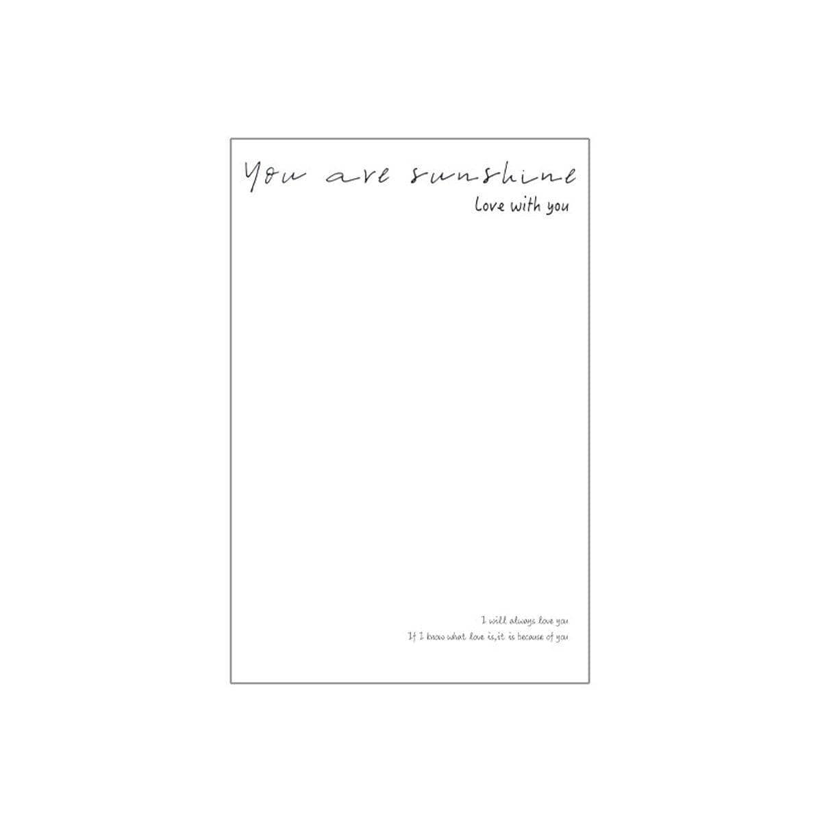 Flower Wrapping Paper, 100 Sheets - You Are Sunshine Print