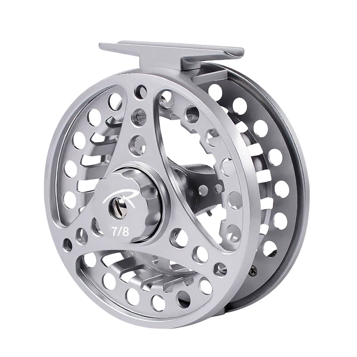 Fly Fishing Reel, CNC Aluminium Front Drag - Silver, 7-8 Weight