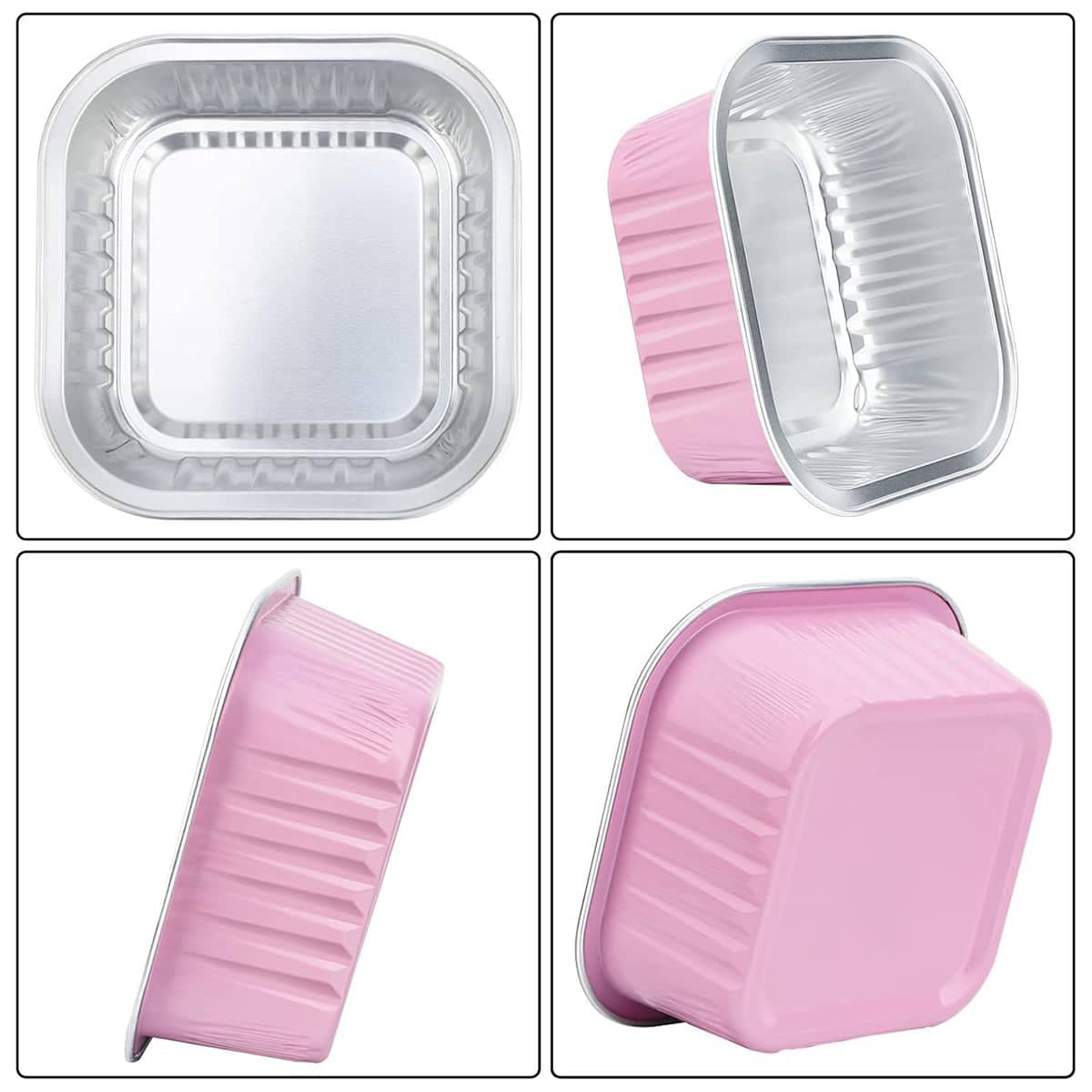 Foil Dessert Cups with Clear Lid and Spork, Pack of 200 - view 4
