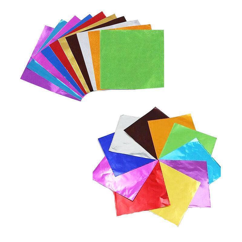 Foil Wrappers Aluminium Pack of 100 - Small (10cm), Purple Gloss - view 3