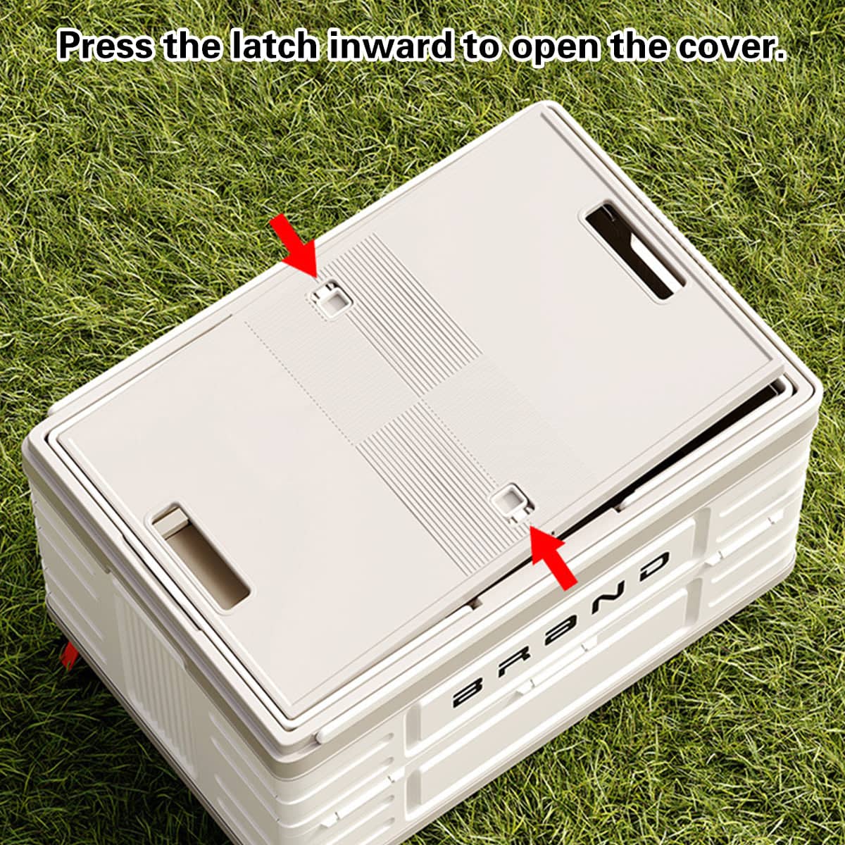 Foldable Camping Storage Box Car Boot Tent Organiser - Thickened Solid Wood Cover - view 5