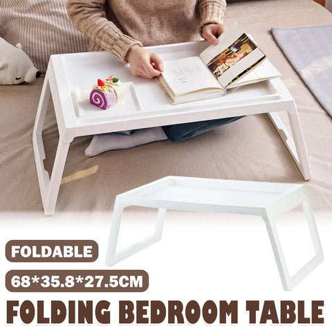 Foldable Laptop Bed Desk Small Student Study Table Dormitory Furniture
