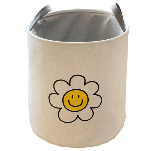 Foldable Laundry Basket with Handles, 40 x 45 cm - Sunflower
