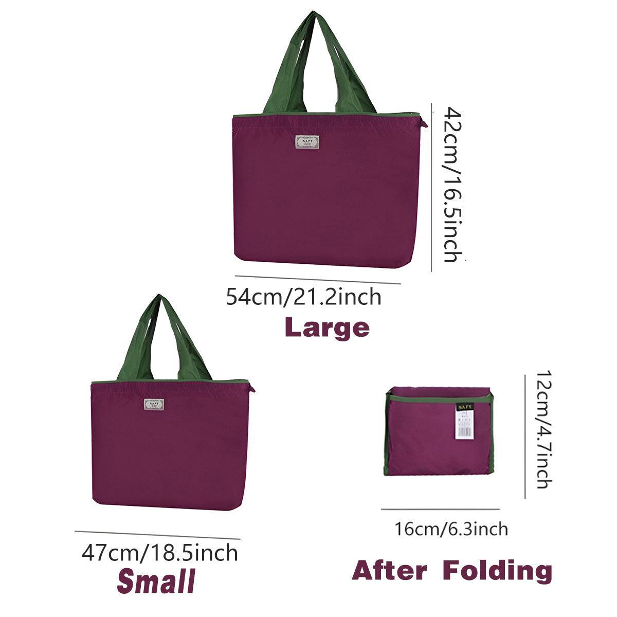 Foldable Shopping Bag with Drawstring - Grey, Small (47 x 35 cm) - view 4