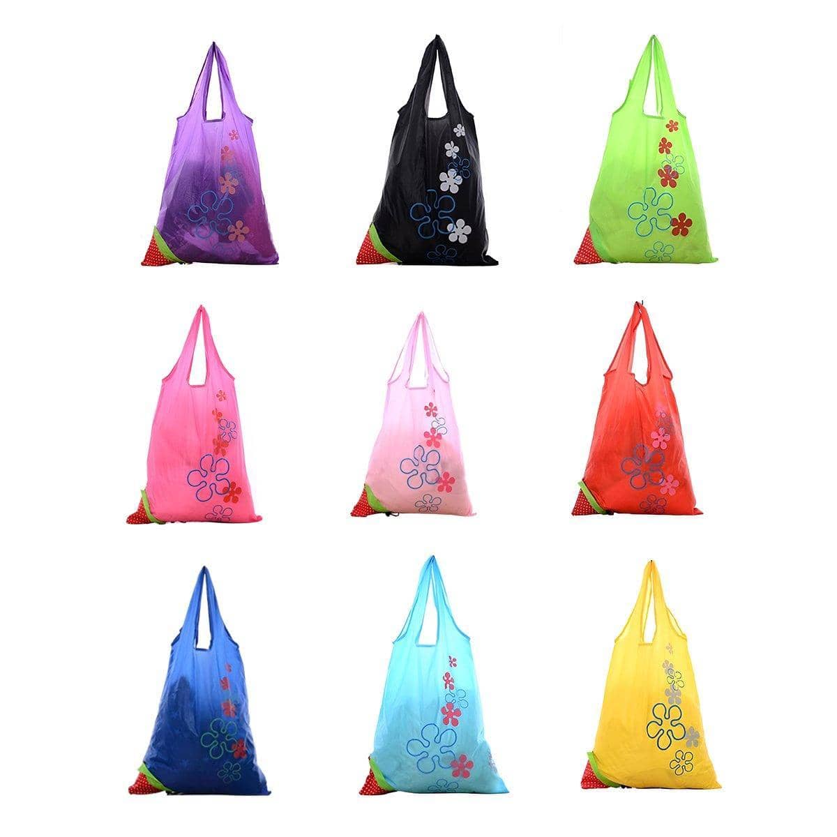 Foldable Shopping Bags, Pack of 5 - Pink - view 3
