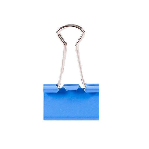 Foldback Binder Clips, Pack of 20 - Blue, 51 mm