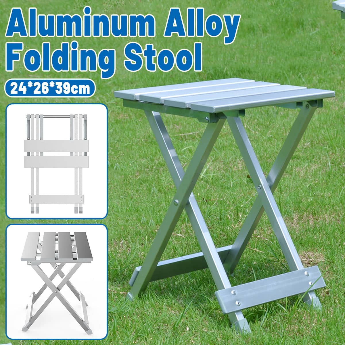 Folding Camping Stool in Lightweight Aluminium Alloy