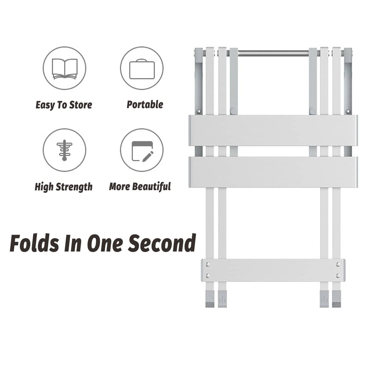 Folding Camping Stool in Lightweight Aluminium Alloy - view 5