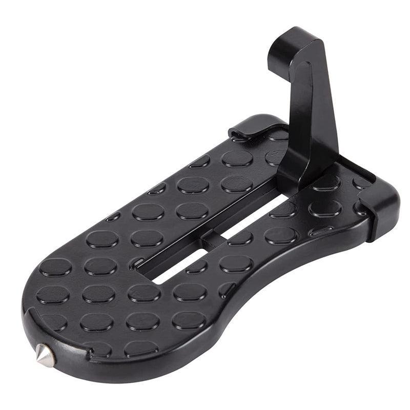 Folding Car Roof Door Step with Emergency Hammer - Set of 2, Black - view 2