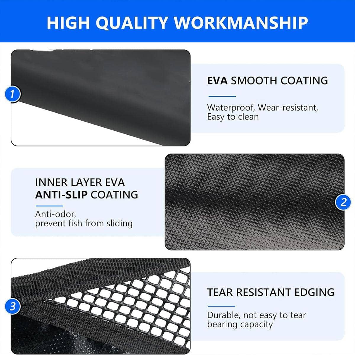 Folding Fishing Weigh Bag with Mesh and Anti-Slip Lining, Waterproof Fish Carry Bag - view 5