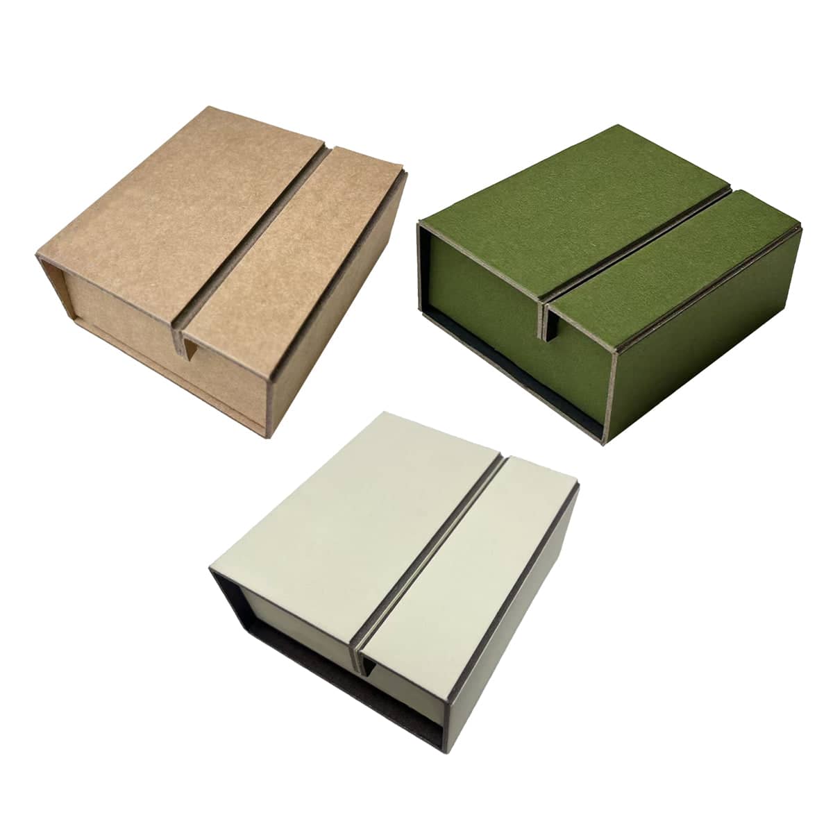 Folding Paper Gift Boxes, Pack of 10 - White - view 3