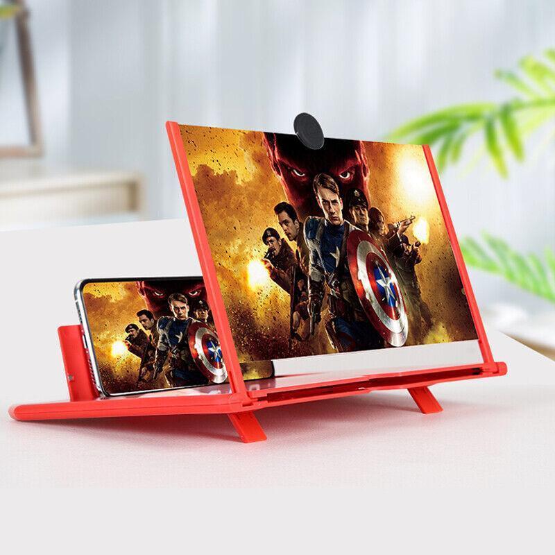 Folding Phone Screen Magnifier Stand, 10 Inch (25 cm) - Red - view 7