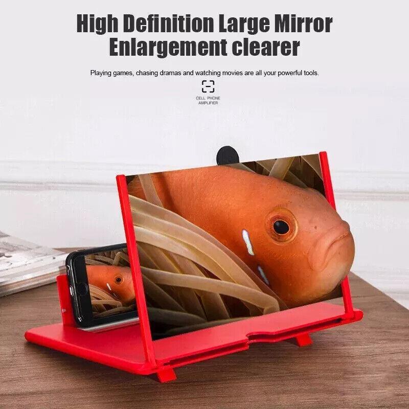 Folding Phone Screen Magnifier Stand, 10 Inch (25 cm) - Red - view 9