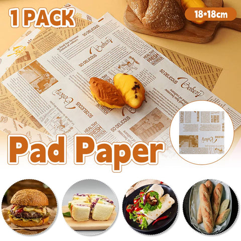 Food-Safe Pad Paper, 18 x 18 cm - 1 Pack